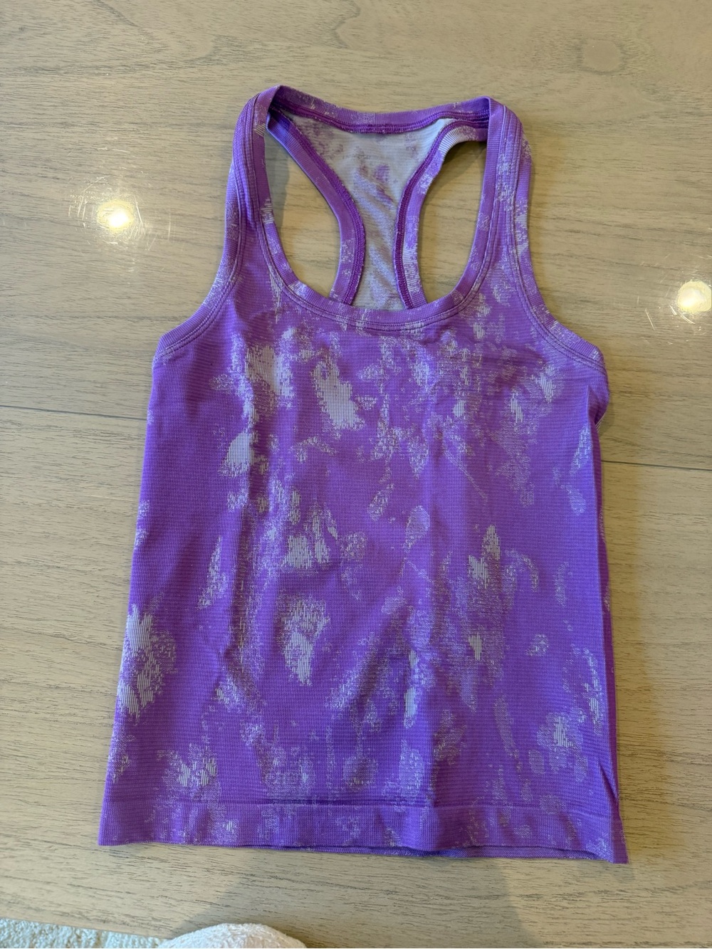 Lululemon Purple Tie-Dye Racerback Tank Top